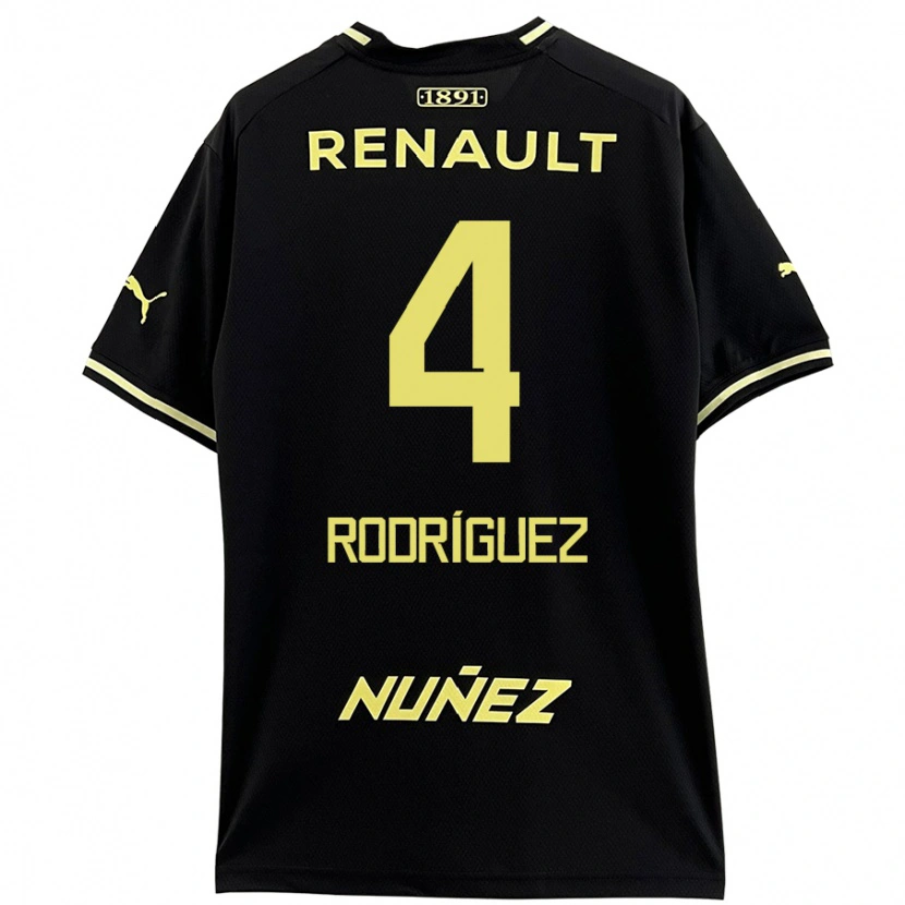 Danxen Kid Guzmán Rodríguez #4 Black Yellow Away Jersey 2024/25 T-Shirt