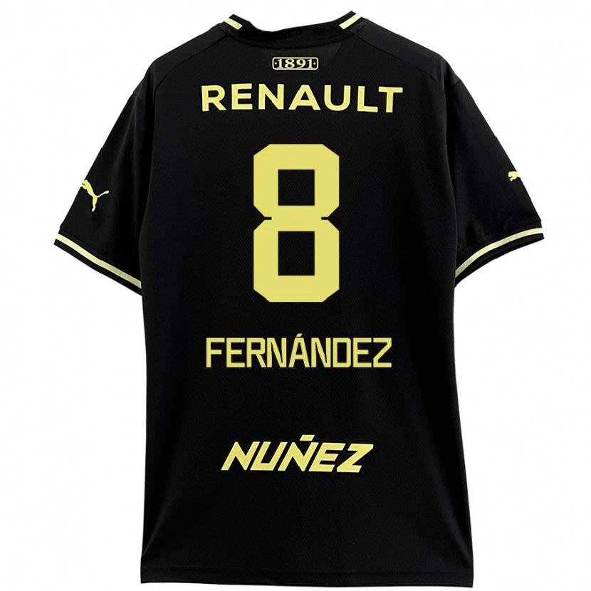 Danxen Kid Leonardo Fernández #8 Black Yellow Away Jersey 2024/25 T-Shirt