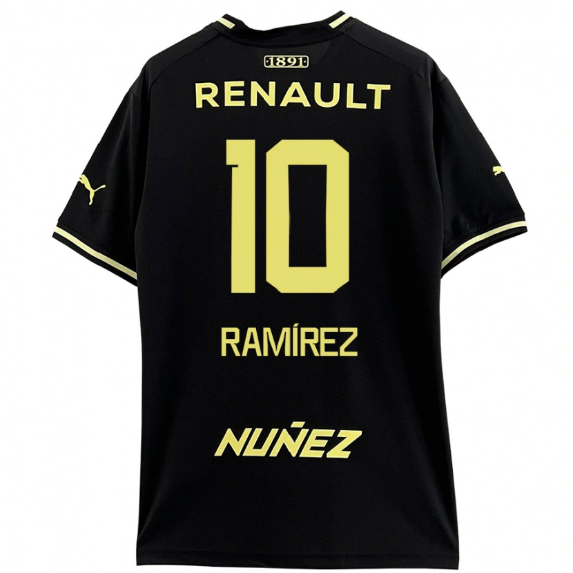 Danxen Kid Gastón Ramírez #10 Black Yellow Away Jersey 2024/25 T-Shirt