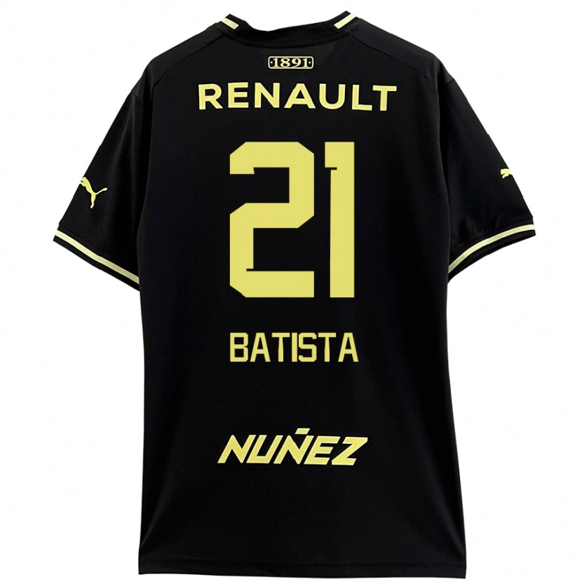 Danxen Kid Facundo Batista #21 Black Yellow Away Jersey 2024/25 T-Shirt