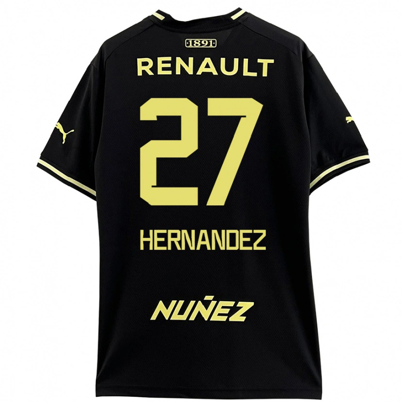 Danxen Kid Lucas Hernández #27 Black Yellow Away Jersey 2024/25 T-Shirt