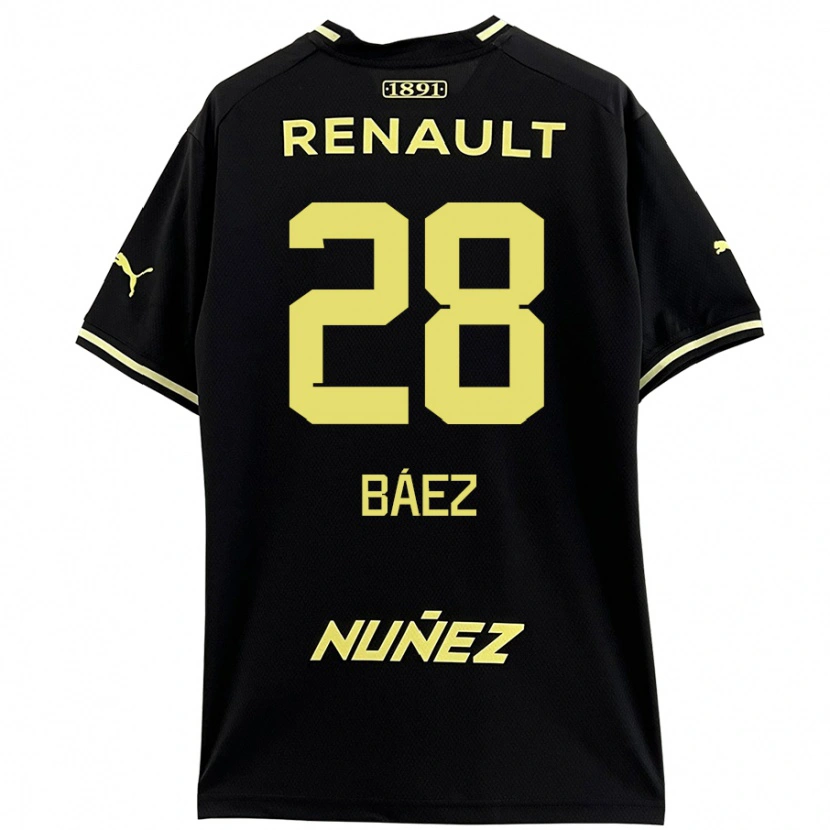 Danxen Kid Jaime Báez #28 Black Yellow Away Jersey 2024/25 T-Shirt