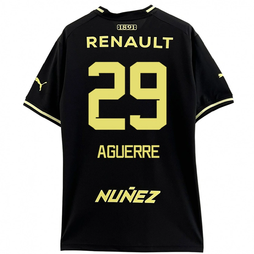 Danxen Kid Washington Aguerre #29 Black Yellow Away Jersey 2024/25 T-Shirt