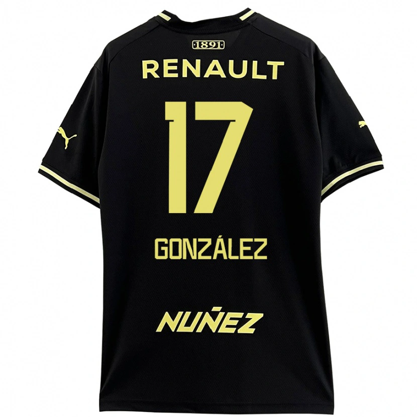 Danxen Kid Luciano González #17 Black Yellow Away Jersey 2024/25 T-Shirt