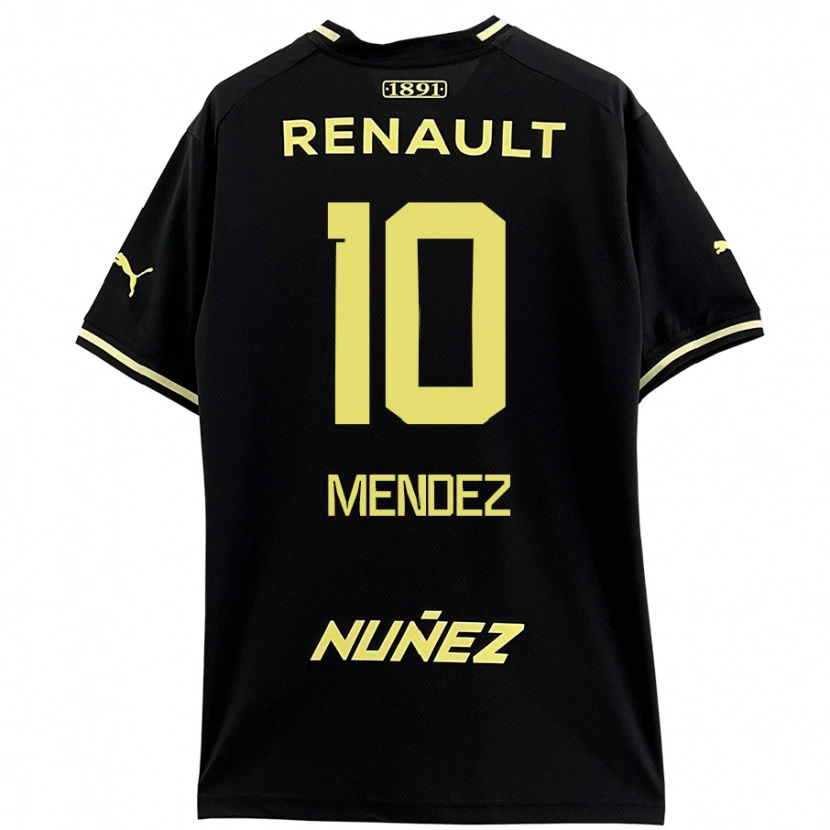 Danxen Kid Kevin Méndez #10 Black Yellow Away Jersey 2024/25 T-Shirt