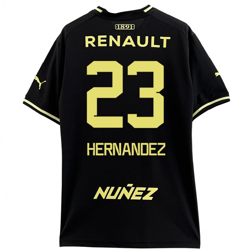 Danxen Kid Abel Hernández #23 Black Yellow Away Jersey 2024/25 T-Shirt