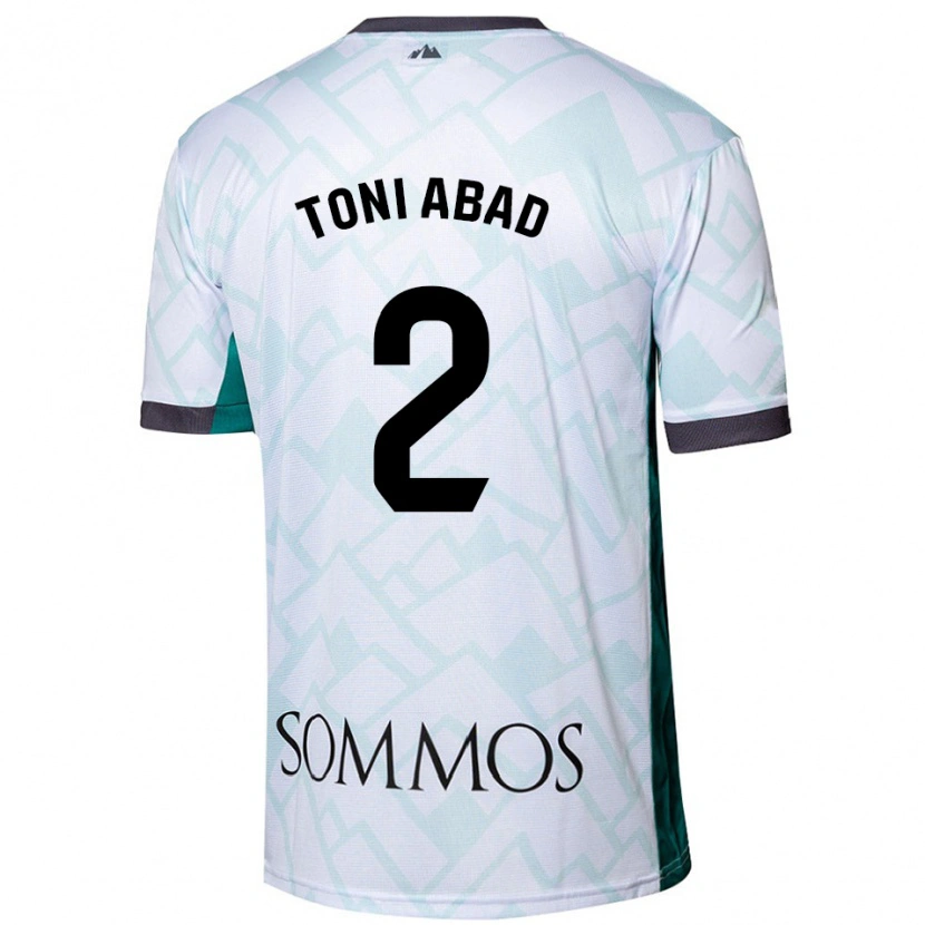 Danxen Kid Toni Abad #2 White Green Away Jersey 2024/25 T-Shirt