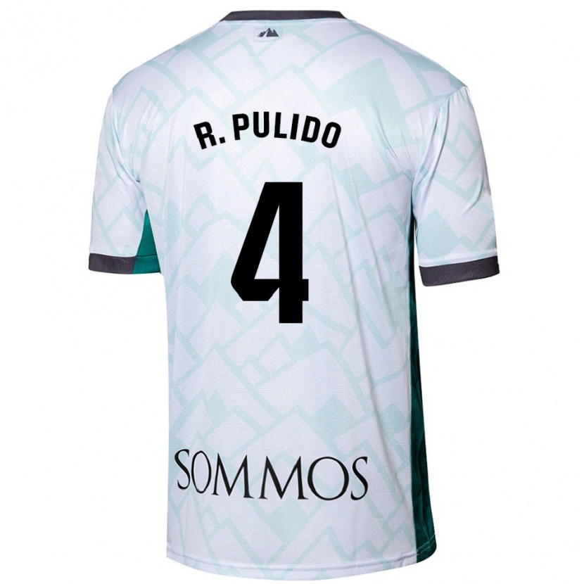 Danxen Kid Rubén Pulido #4 White Green Away Jersey 2024/25 T-Shirt