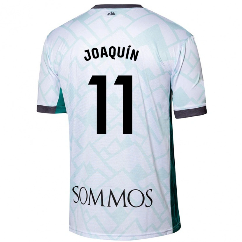 Danxen Kid Joaquín Muñoz #11 White Green Away Jersey 2024/25 T-Shirt