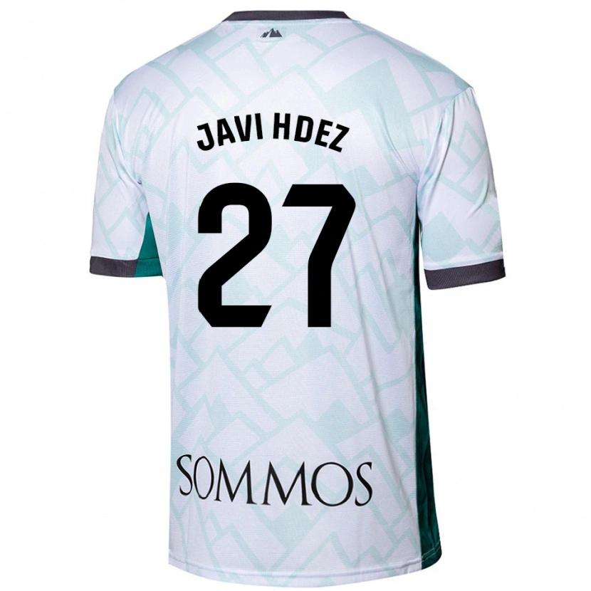 Danxen Kid Javi Hernández #27 White Green Away Jersey 2024/25 T-Shirt