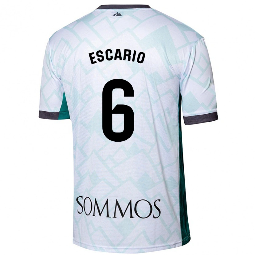 Danxen Kid Jaime Escario #6 White Green Away Jersey 2024/25 T-Shirt