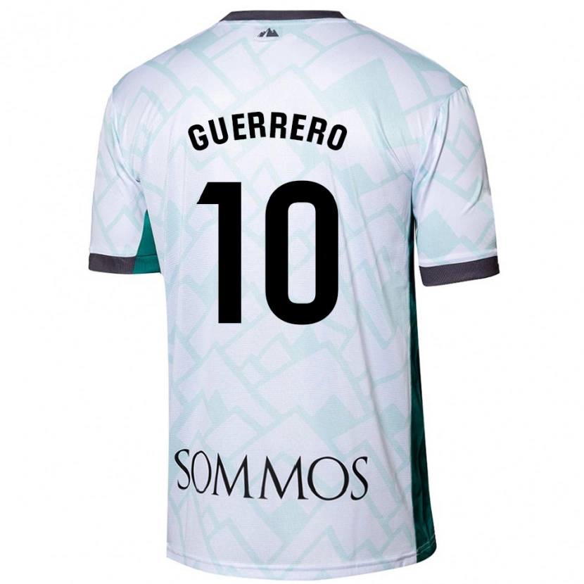 Danxen Kid Fernando Guerrero #10 White Green Away Jersey 2024/25 T-Shirt