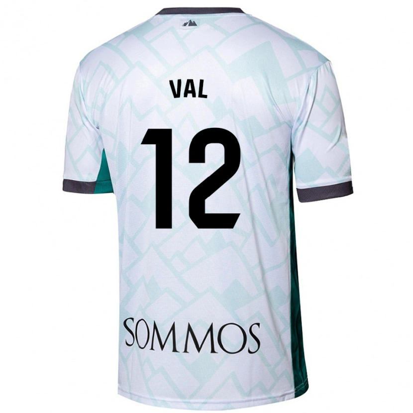 Danxen Kid Ángel Val #12 White Green Away Jersey 2024/25 T-Shirt