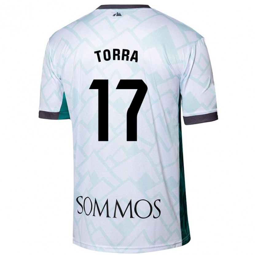 Danxen Kid Marc Torra #17 White Green Away Jersey 2024/25 T-Shirt