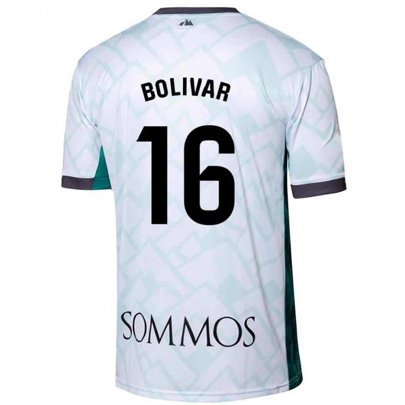 Danxen Kid Jovanny Bolívar #16 White Green Away Jersey 2024/25 T-Shirt