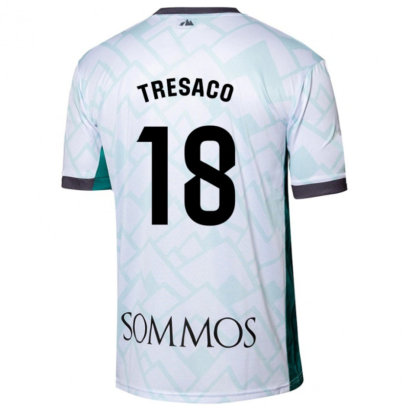 Danxen Kid Rafa Tresaco #18 White Green Away Jersey 2024/25 T-Shirt