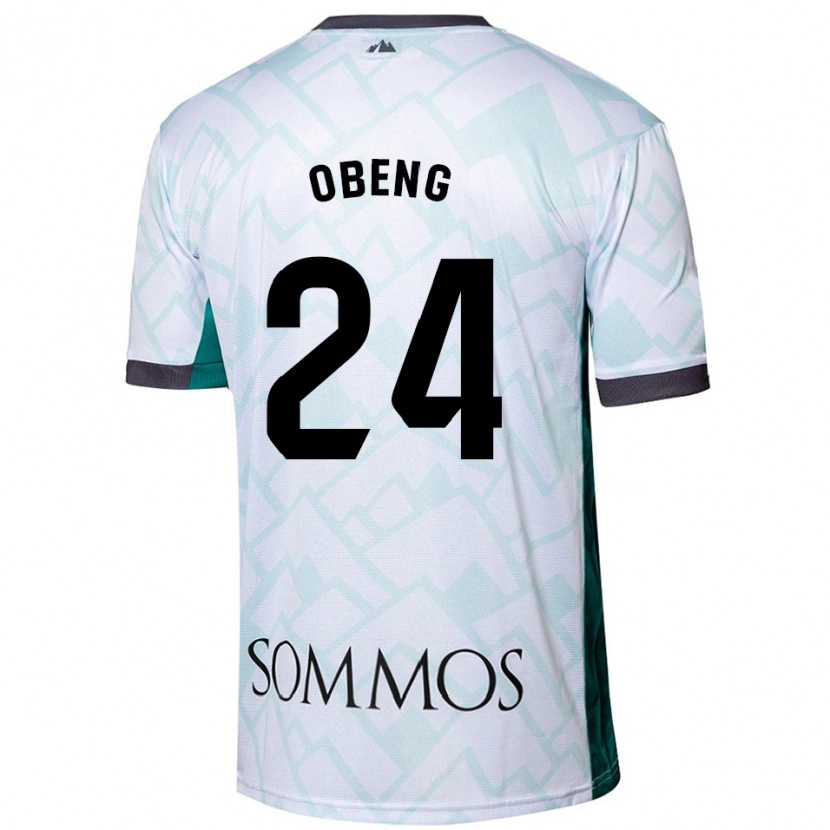 Danxen Kid Samuel Obeng #24 White Green Away Jersey 2024/25 T-Shirt