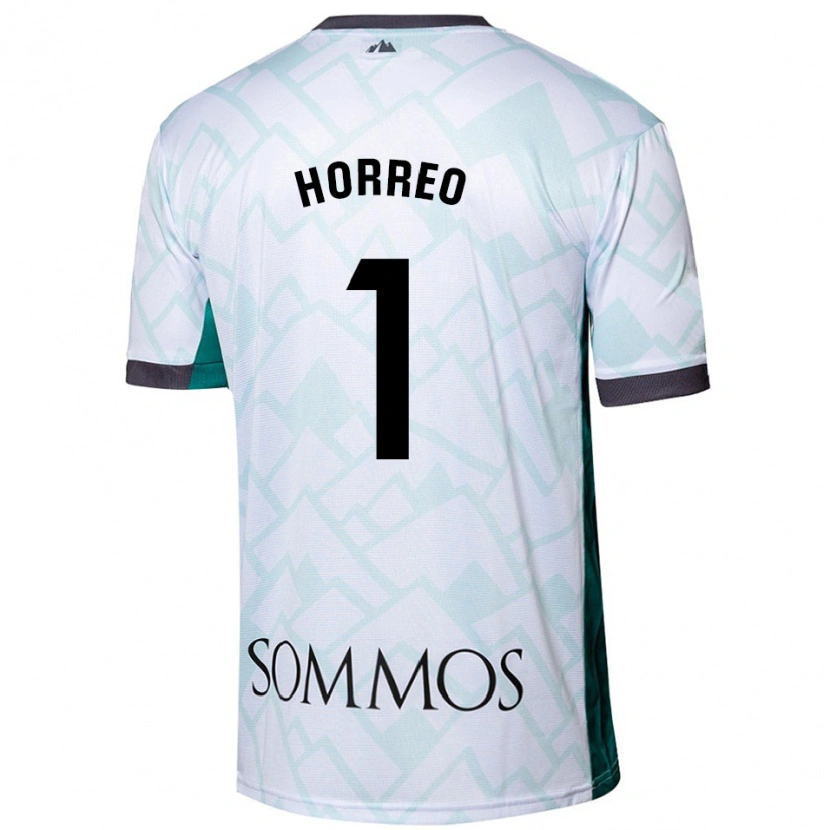 Danxen Kid Berto Hórreo #1 White Green Away Jersey 2024/25 T-Shirt