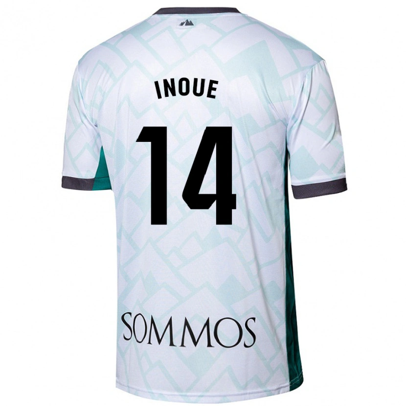 Danxen Kid Moe Inoue #14 White Green Away Jersey 2024/25 T-Shirt