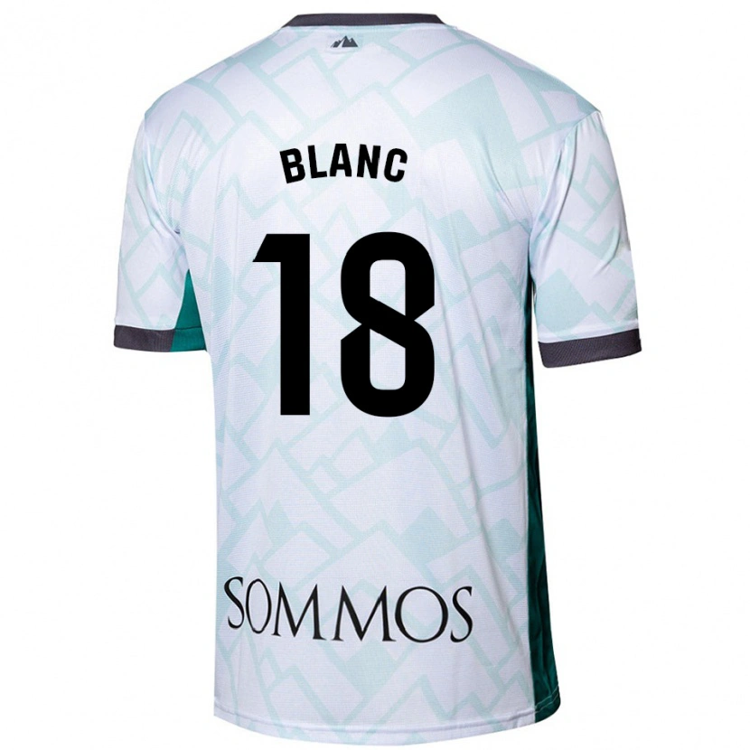 Danxen Kid Laia Blanc #18 White Green Away Jersey 2024/25 T-Shirt