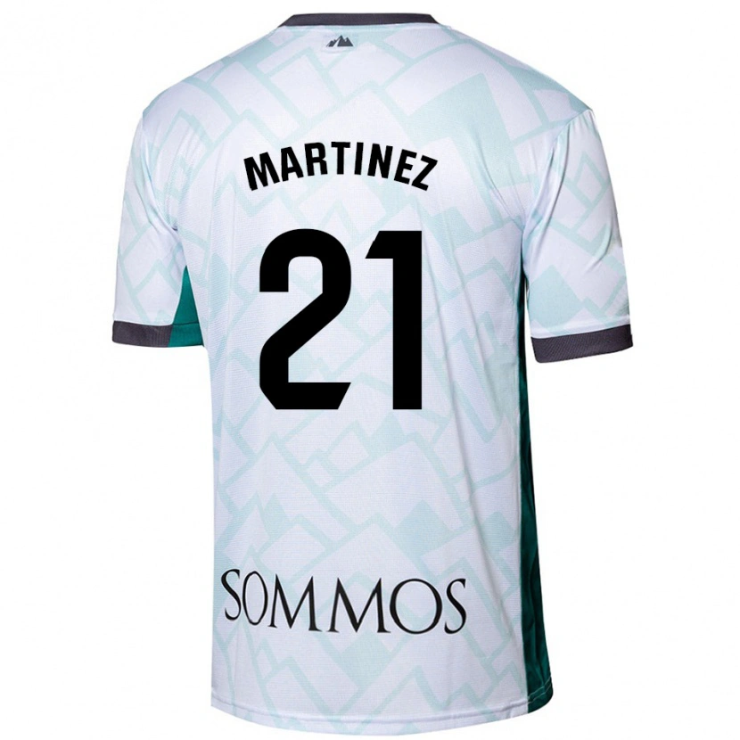 Danxen Kid Alejandra Martínez #21 White Green Away Jersey 2024/25 T-Shirt