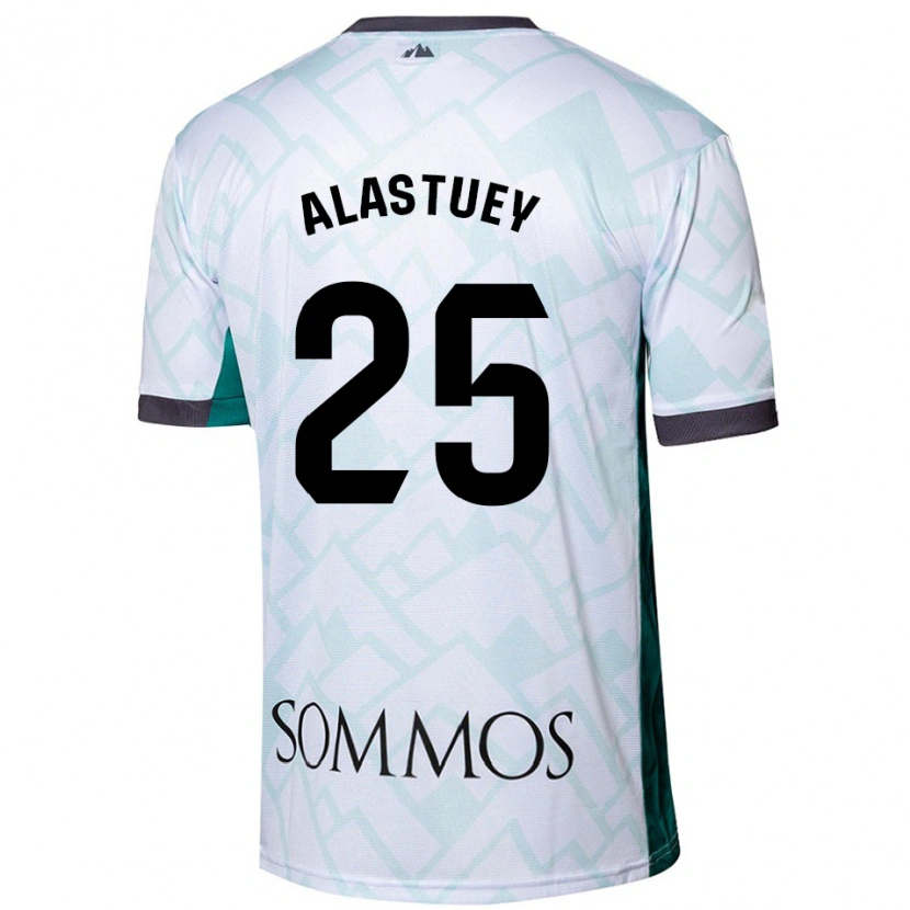 Danxen Kid Martina Alastuey #25 White Green Away Jersey 2024/25 T-Shirt