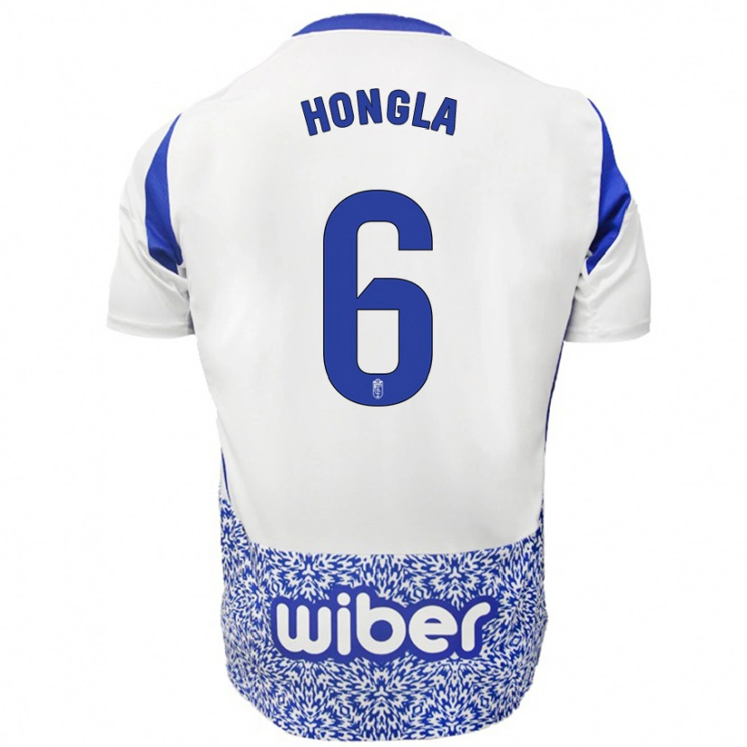 Danxen Kid Martin Hongla #6 White Blue Away Jersey 2024/25 T-Shirt