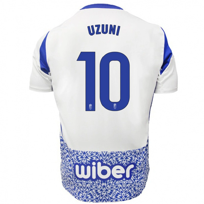 Danxen Kid Myrto Uzuni #10 White Blue Away Jersey 2024/25 T-Shirt