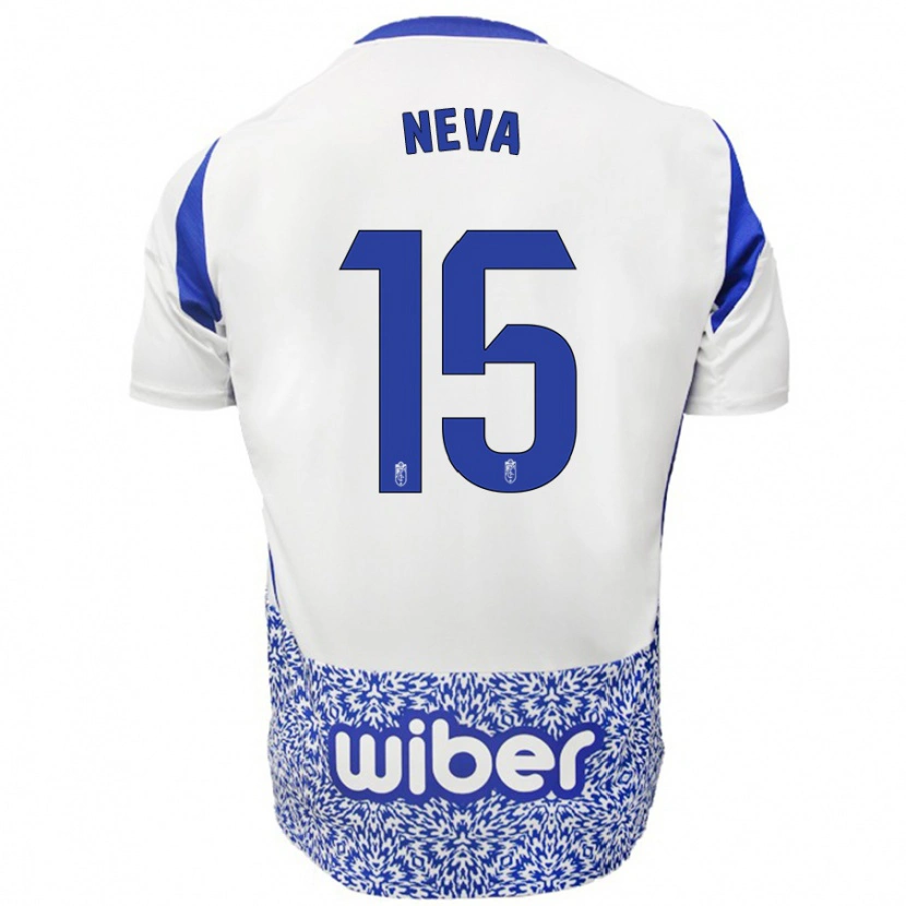 Danxen Kid Carlos Neva #15 White Blue Away Jersey 2024/25 T-Shirt