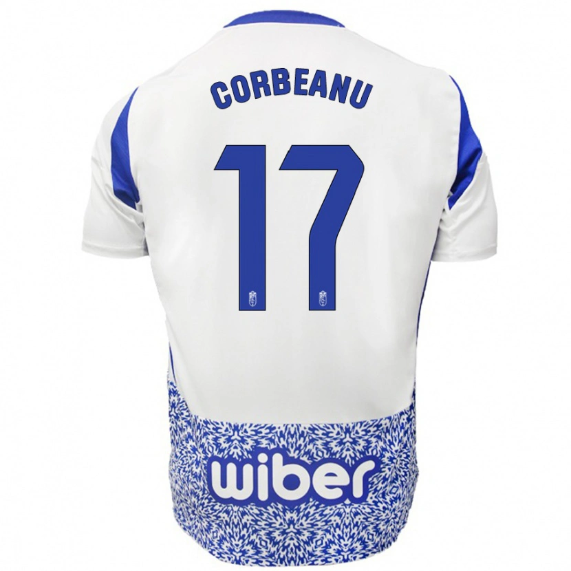 Danxen Kid Theo Corbeanu #17 White Blue Away Jersey 2024/25 T-Shirt