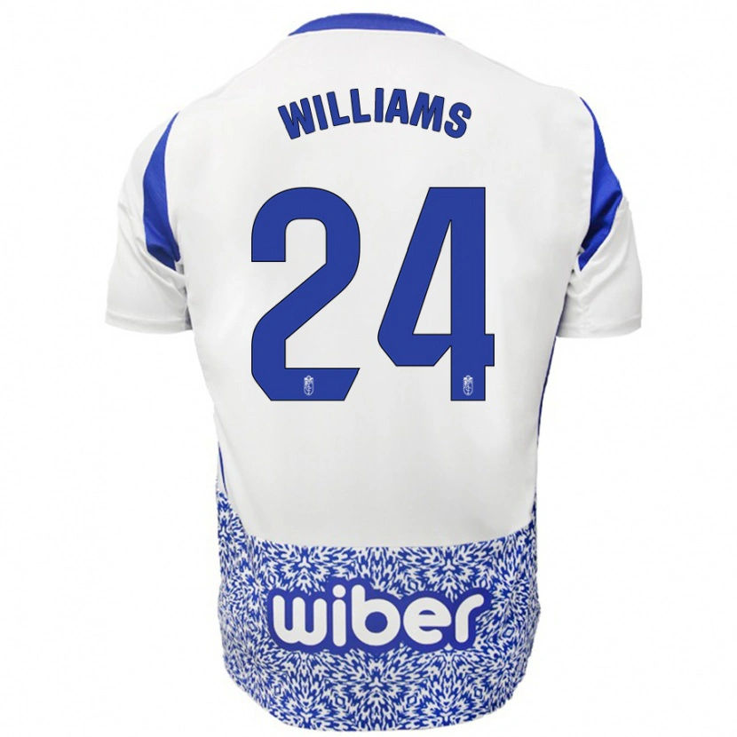 Danxen Kid Loïc Williams #24 White Blue Away Jersey 2024/25 T-Shirt