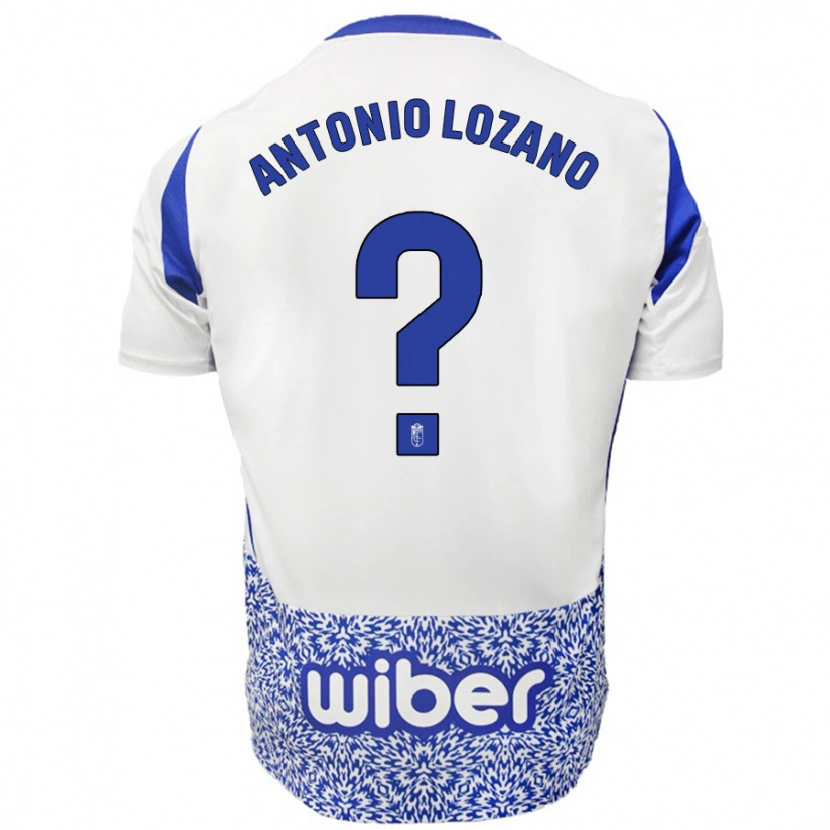 Danxen Kid José Antonio Lozano #0 White Blue Away Jersey 2024/25 T-Shirt