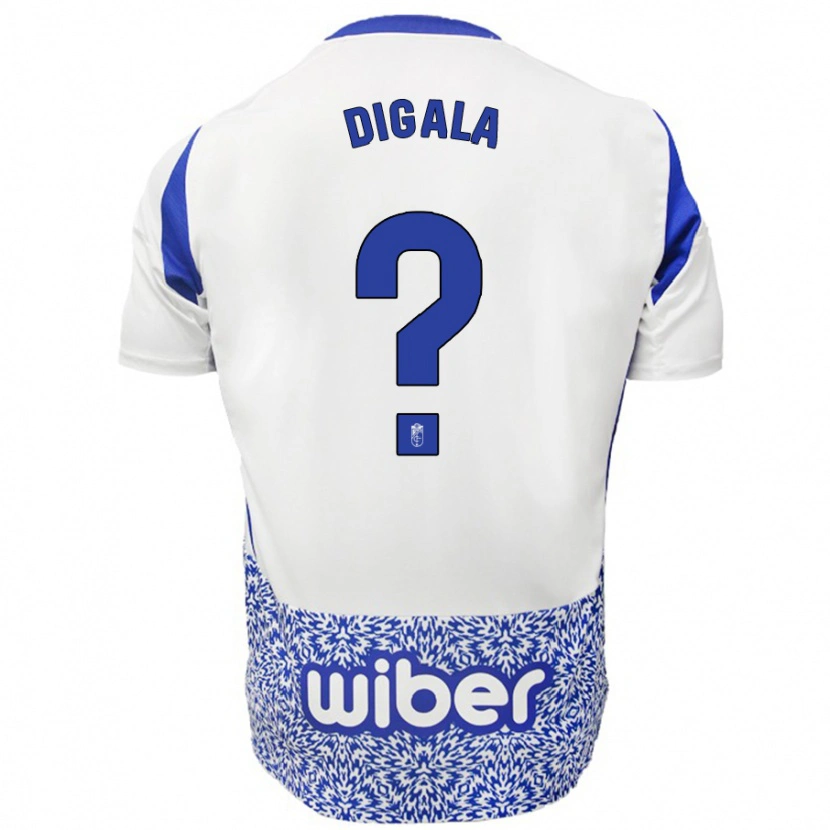 Danxen Kid Gonzaldo Digala #0 White Blue Away Jersey 2024/25 T-Shirt