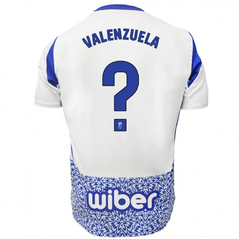 Danxen Kid Adrián Valenzuela #0 White Blue Away Jersey 2024/25 T-Shirt