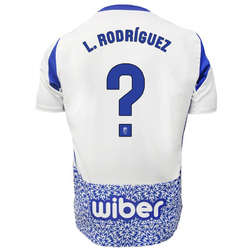 Danxen Kid Iker López Rodríguez #0 White Blue Away Jersey 2024/25 T-Shirt