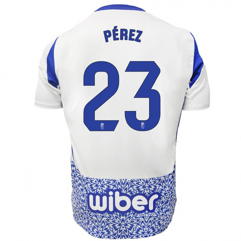 Danxen Kid Lucas Pérez #23 White Blue Away Jersey 2024/25 T-Shirt