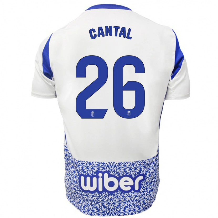 Danxen Kid Paco Cantal #26 White Blue Away Jersey 2024/25 T-Shirt