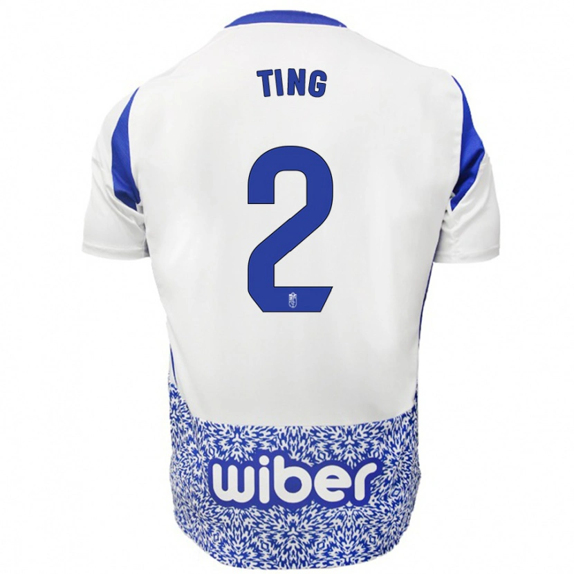 Danxen Kid Xie Ting #2 White Blue Away Jersey 2024/25 T-Shirt