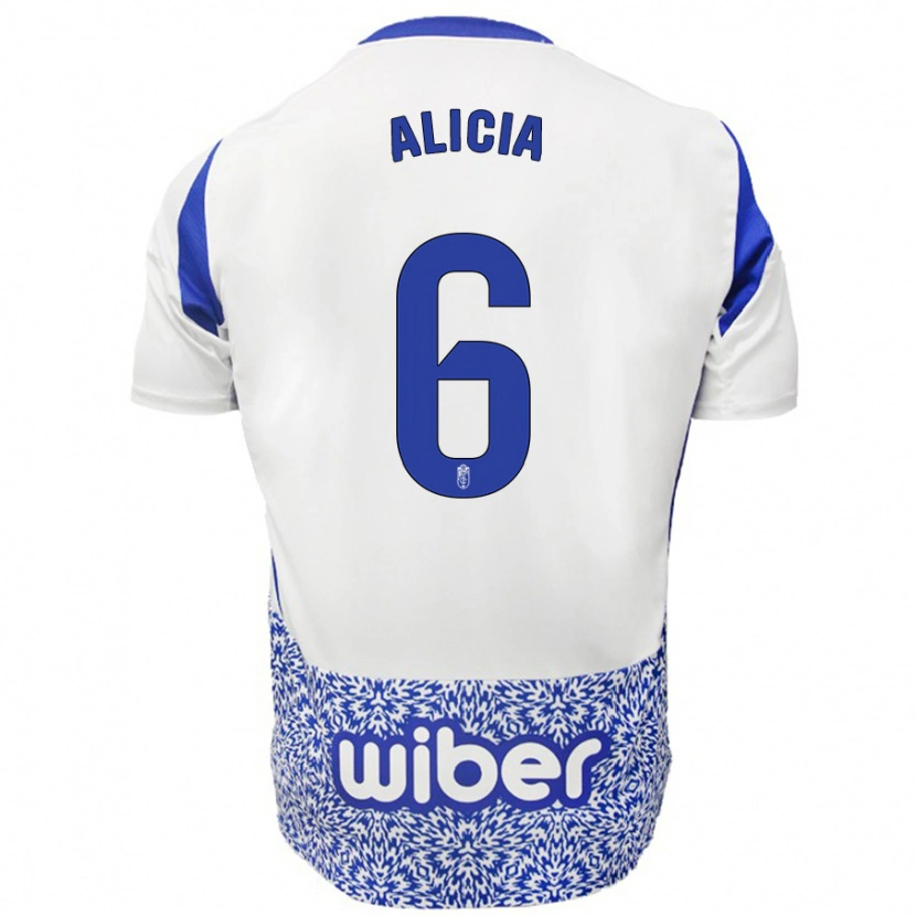 Danxen Kid Alicia #6 White Blue Away Jersey 2024/25 T-Shirt