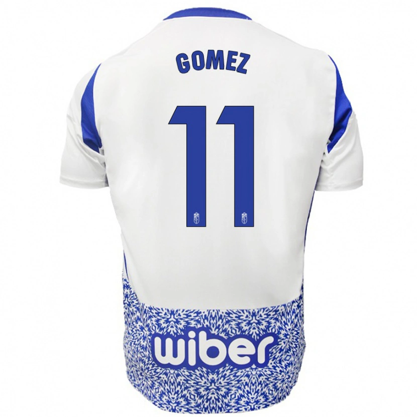 Danxen Kid Andrea Gómez #11 White Blue Away Jersey 2024/25 T-Shirt