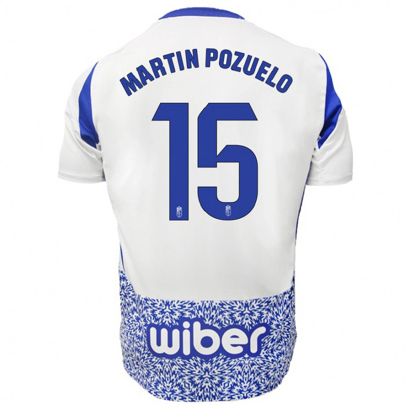 Danxen Kid Esther Martín-Pozuelo #15 White Blue Away Jersey 2024/25 T-Shirt