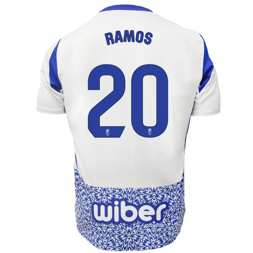 Danxen Kid Lucía Ramos #20 White Blue Away Jersey 2024/25 T-Shirt