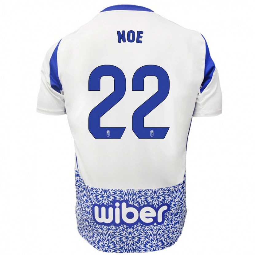 Danxen Kid Noe #22 White Blue Away Jersey 2024/25 T-Shirt