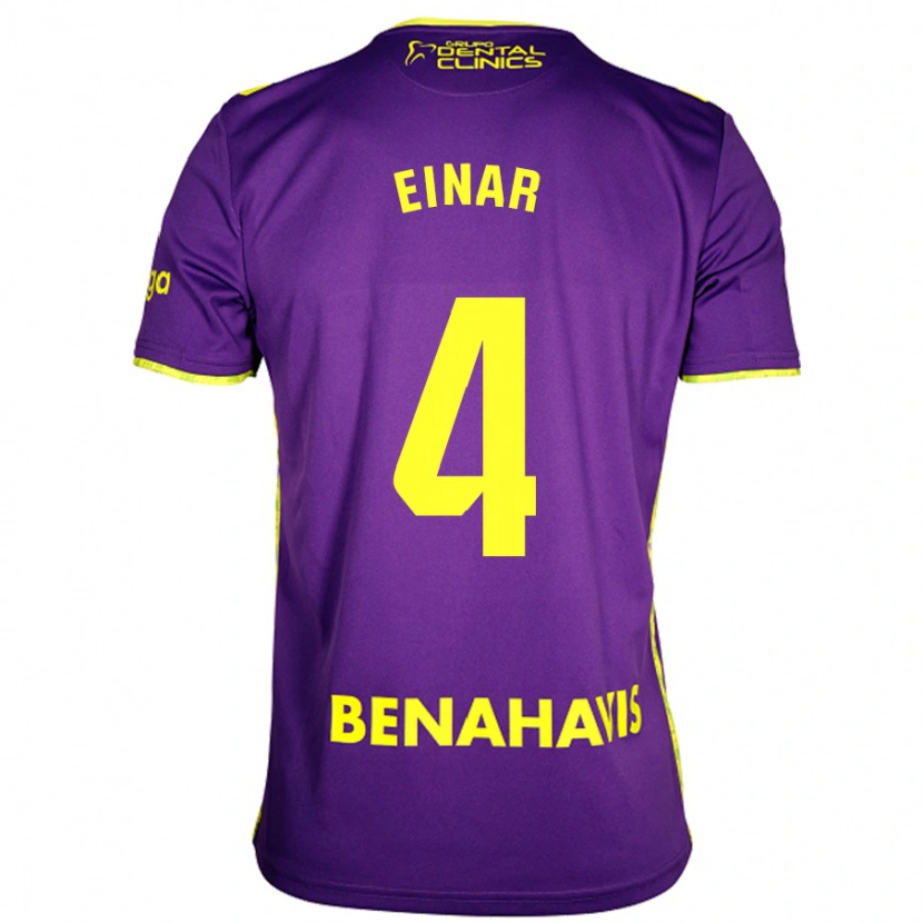 Danxen Kid Einar Galilea #4 Purple Yellow Away Jersey 2024/25 T-Shirt