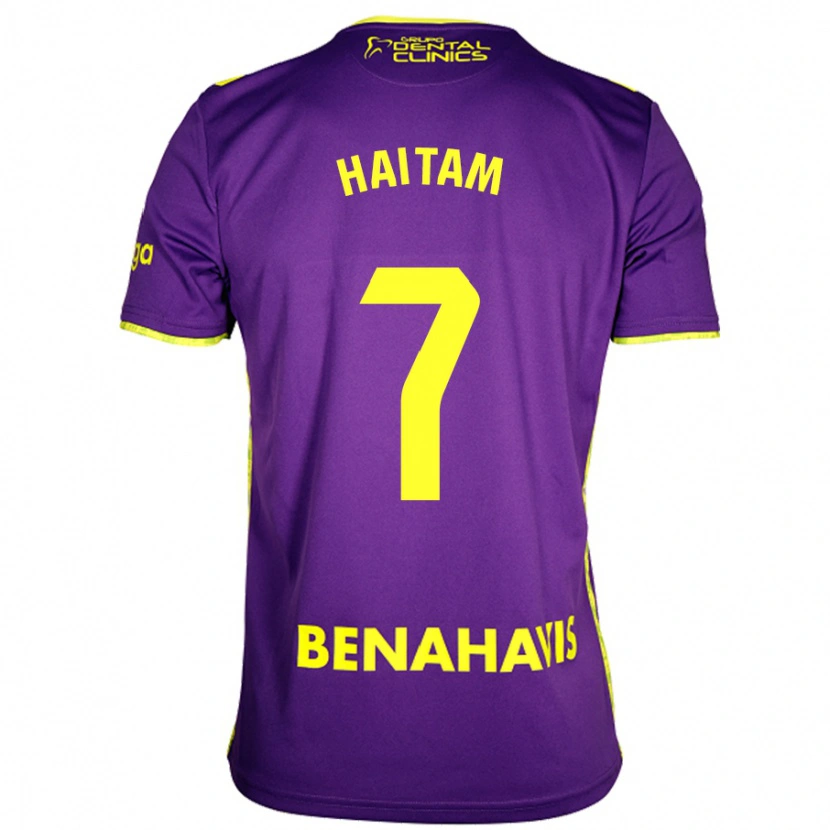 Danxen Kid Haitam Abaida #7 Purple Yellow Away Jersey 2024/25 T-Shirt