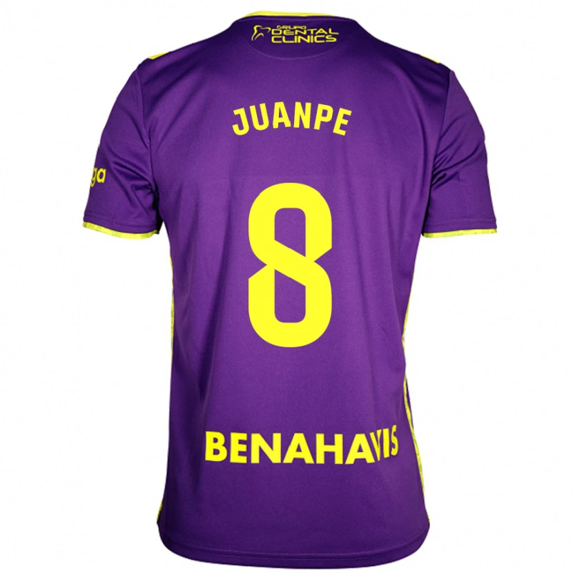 Danxen Kid Juanpe #8 Purple Yellow Away Jersey 2024/25 T-Shirt