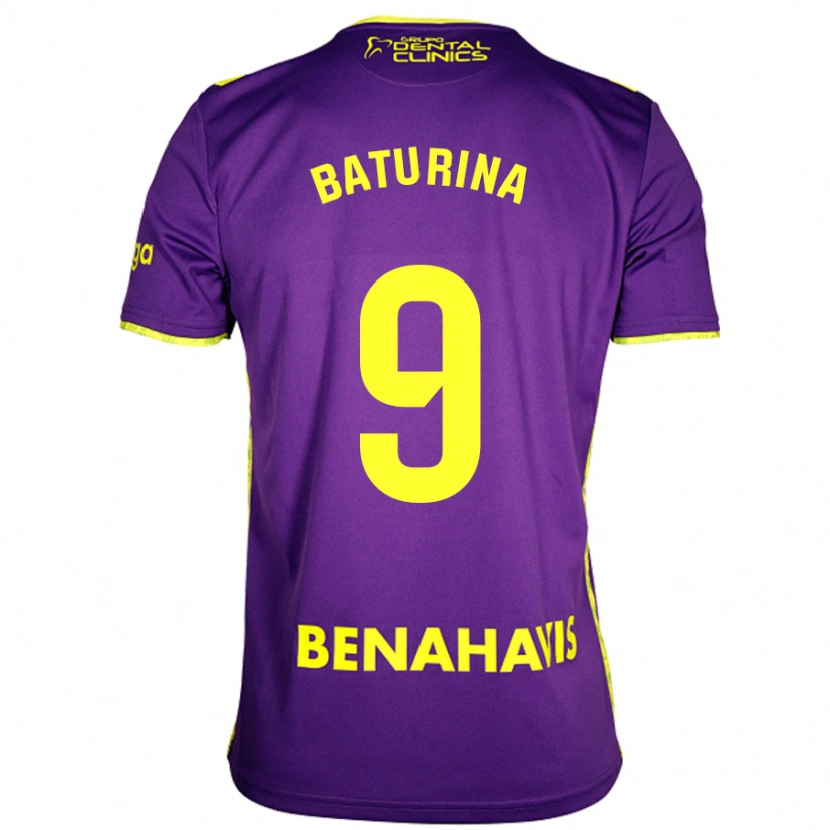 Danxen Kid Roko Baturina #9 Purple Yellow Away Jersey 2024/25 T-Shirt