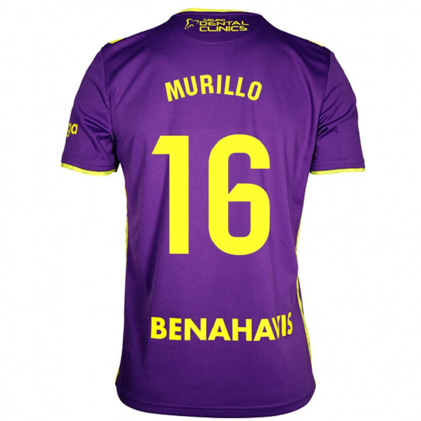 Danxen Kid Diego Murillo #16 Purple Yellow Away Jersey 2024/25 T-Shirt