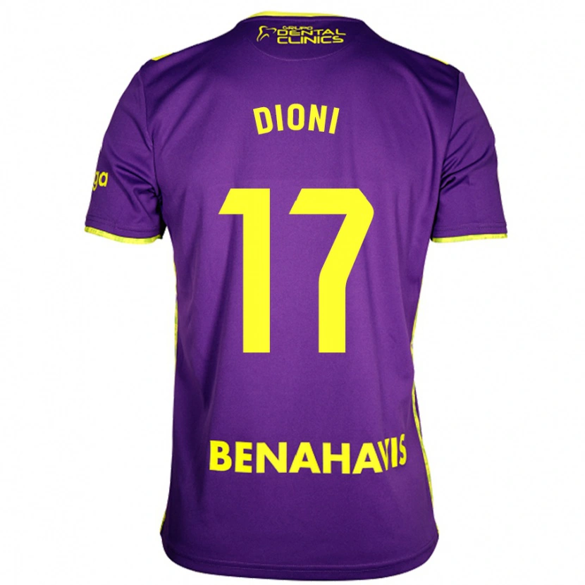 Danxen Kid Dioni #17 Purple Yellow Away Jersey 2024/25 T-Shirt