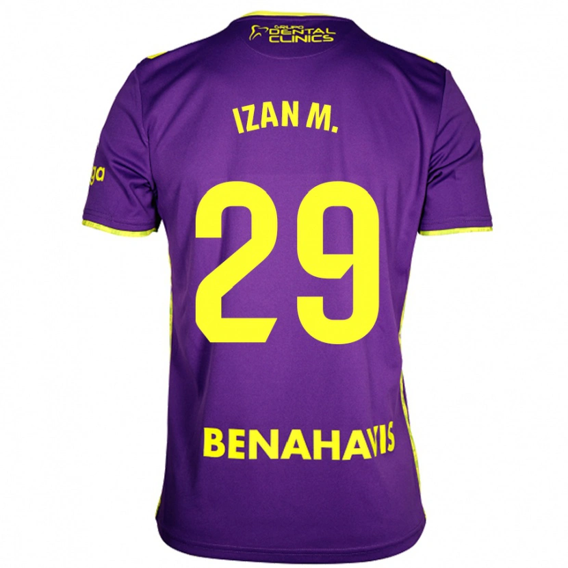 Danxen Kid Izan Merino #29 Purple Yellow Away Jersey 2024/25 T-Shirt